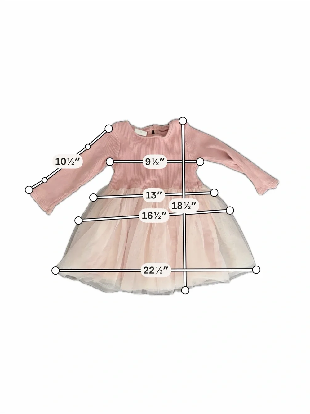 Zara Girls Waffle Knit Tulle Dress Size 4 Years (104 cm) Beige Taupe Party Dress